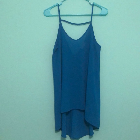 Lush Tops - Lush Sheer Blue Tank